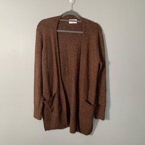Old Navy brown long sleeve open front stretch cardigan sweater - Medium